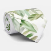Cravate Vignoble de verdure rustique Mariage de chambre (Roulé)