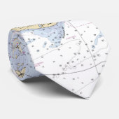 Cravate Vignoble Martha's Authentic Nautical Chart (Roulé)