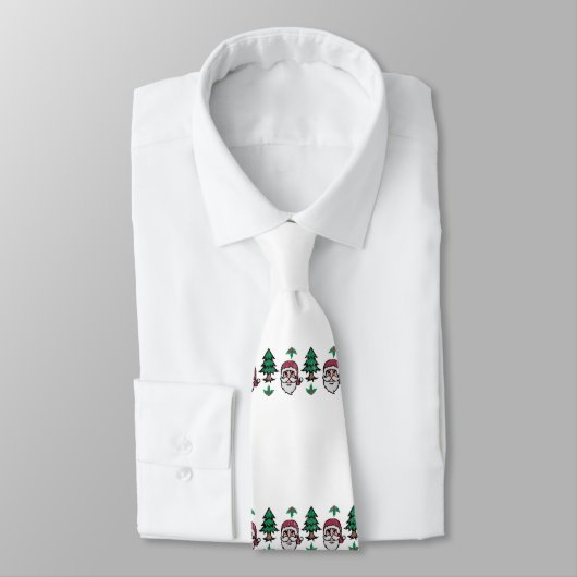 Cravate Vilain pull de Noël Père Noël Thunder_Cove (Attaché)
