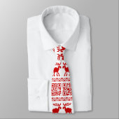 Cravate Vilain Sweater QR Code Bonne année! (Attaché)
