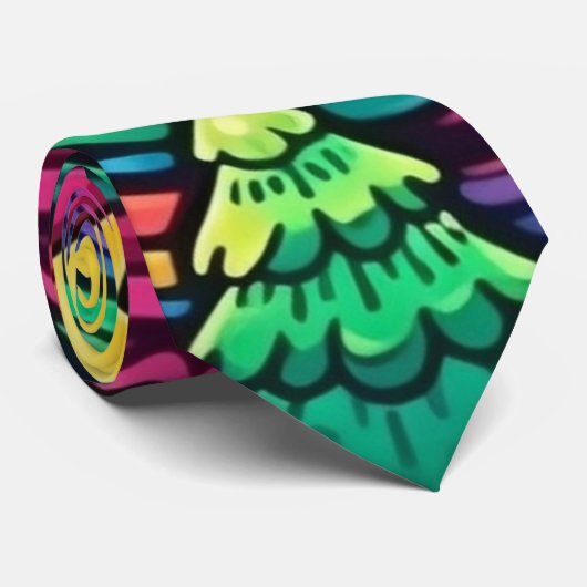 Cravate Village de Noël (Roulé)