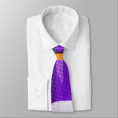 Cravate vin comique demi-ton verre et bouteille (Attaché)