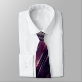 Cravate Vin foncé avec points forts Magenta (Attaché)