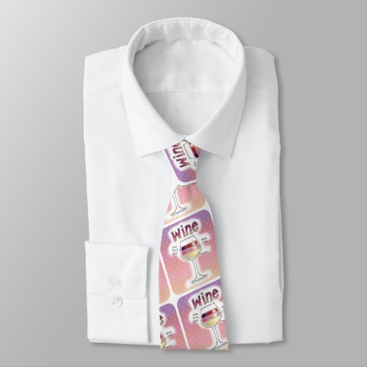 CRAVATE VIN, PLUS DE VIN, ENCORE PLUS DE VIN (Attaché)