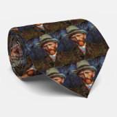 Cravate Vincent van Gogh Autoportrait avec Grey Felt Casqu (Roulé)