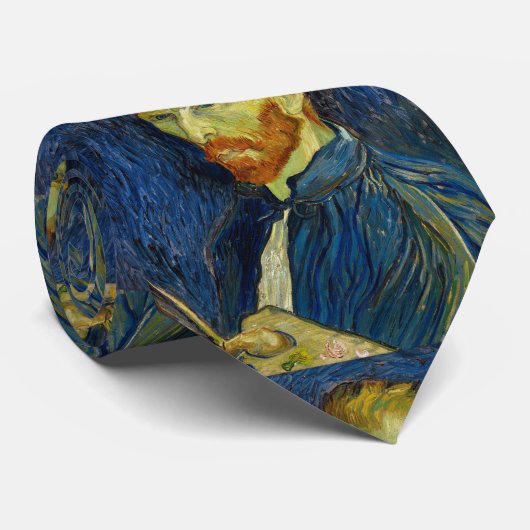 Cravate Vincent Van Gogh Autoportrait Avec Palette (Roulé)