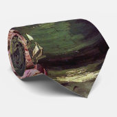 Cravate Vincent Van Gogh - Bowl avec Peonies et Roses (Roulé)