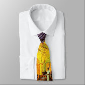Cravate Vincent Van Gogh Café Terrasse Au Night Fine Art (Attaché)