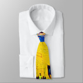 Cravate Vincent Van Gogh - Café Terrasse Au Night Pop Art (Attaché)