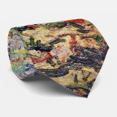 Cravate Vincent Van Gogh - Deux femmes paysannes - Art fin (Roulé)