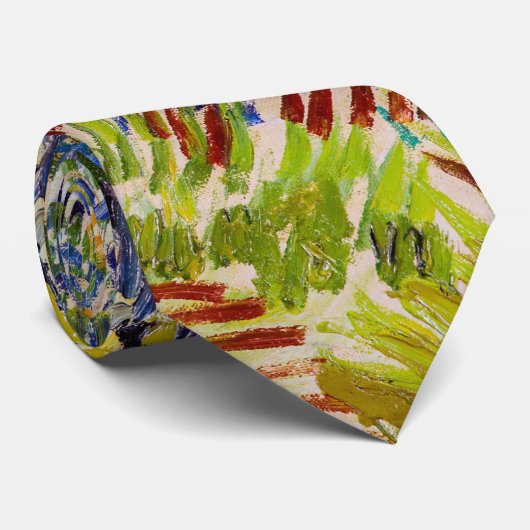 Cravate Vincent van Gogh - Jardin à Arles (Roulé)