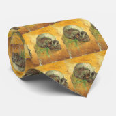 Cravate Vincent van Gogh - La vie morte avec le crâne (Roulé)