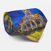 Cravate Vincent van Gogh - L'église d'Auvers (Roulé)