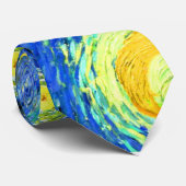 Cravate vincent van gogh nuit étoilée (Roulé)