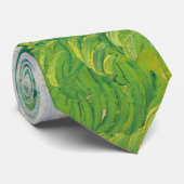 Cravate Vincent Van Gogh peinture Champ de blé vert (Roulé)