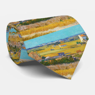Cravate Vincent van Gogh - Récolte à La Crau Cloth