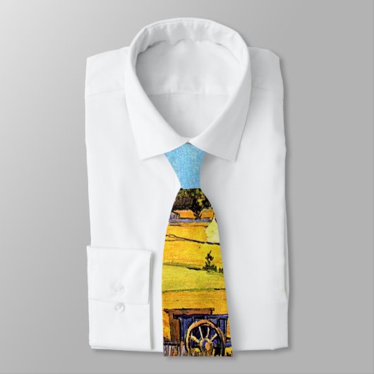 Cravate Vincent Van Gogh - Récolte à La Crau Fine Art (Attaché)