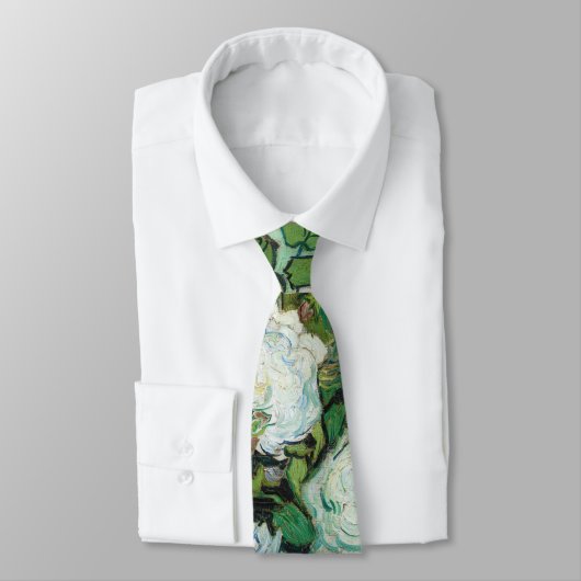 Cravate Vincent van Gogh - Roses (Attaché)