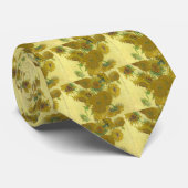 Cravate Vincent van Gogh - tournesols - peinture classique (Roulé)