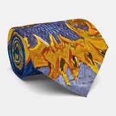 Cravate Vincent van Gogh - Vase avec cinq tournesols (Roulé)