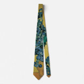 Cravate Vincent van Gogh - Vase avec iris Fond jaune (Devant)