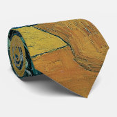 Cravate Vincent van Gogh - Vase avec iris Fond jaune (Roulé)