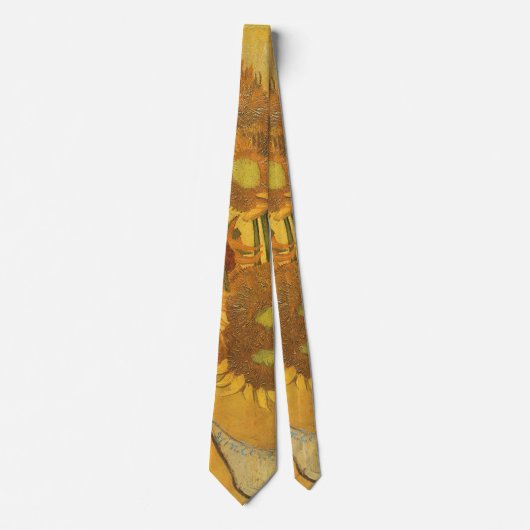 Cravate Vincent van Gogh - Vase avec quinze tournesols (Devant)
