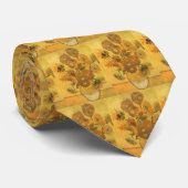 Cravate Vincent van Gogh - Vase avec quinze tournesols (Roulé)