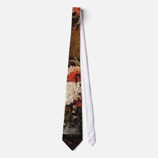 Cravate Vincent Van Gogh - Vase de fleurs avec oeillets - (Devant)