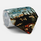 Cravate Vincent Van Gogh - Vue Sur Les Toits De Paris (Roulé)
