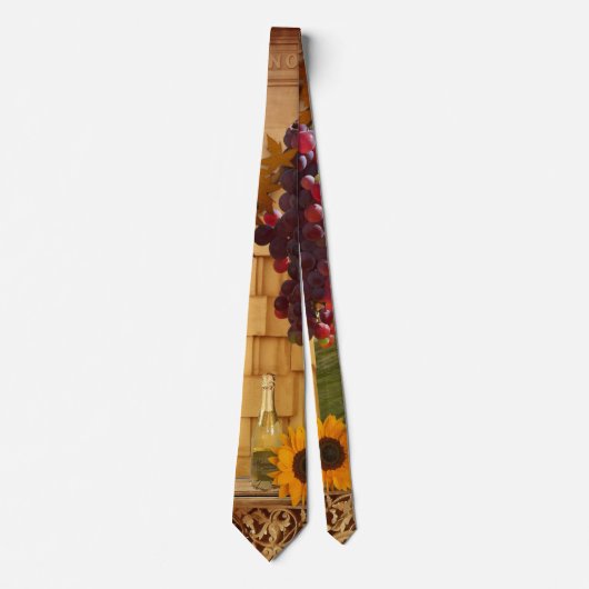 Cravate Vineyard or Wine Theme Tie (Devant)