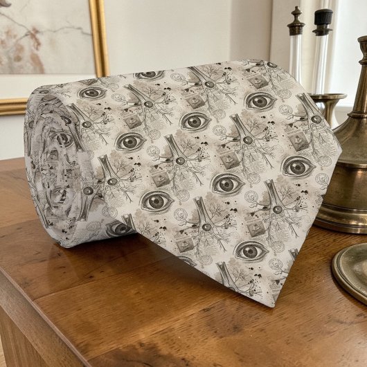 Cravate Vintage Anatomy Science Custom Necktie