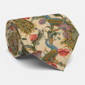 Cravate Vintage Art Nouveau 1890 The Peacock Pattern (Roulé)