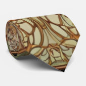 Cravate Vintage Art nouveau botanique (Roulé)