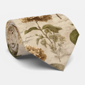 Cravate Vintage Botanical Floral Pattern (2) (Roulé)