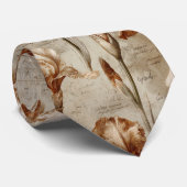 Cravate Vintage Botanical Floral Pattern (5) (Roulé)