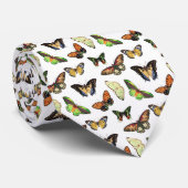 Cravate Vintage Butterflies (Roulé)