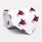 Cravate Vintage Cars Rassembler, violet violet blanc (Roulé)