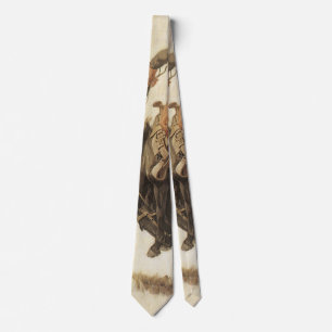 Cravate Vintage Cowboy, Bronco Buster Study par NC Wyeth