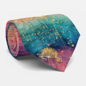 Cravate Vintage Dandelion Abstract Pattern (1) (Roulé)