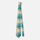 Cravate Vintage Dandelion Abstract Pattern (4) (Devant)