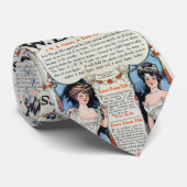 Cravate vintage d'annonce de corset (Roulé)