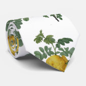 Cravate vintage de peinture de rose jaune (Roulé)