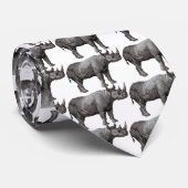 Cravate vintage de rhinocéros (Roulé)