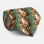 Cravate Vintage Family in the Kitchen Mom Dad Kids Snack (Roulé)