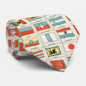 Cravate Vintage Flags Of All Nations Educational Poster (Roulé)