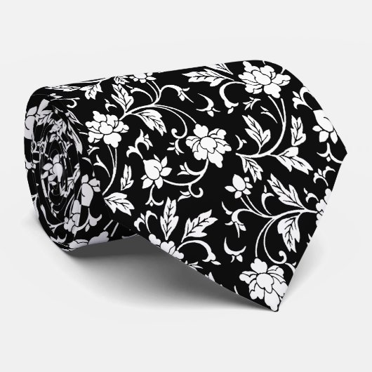 Cravate Vintage Floral (Roulé)