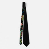 Cravate Vintage Flower and Butterfly Neck Tie (Dos)