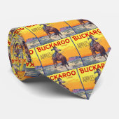 Cravate Vintage Fruit Crate Étiquette Art, Pommes Buckaroo (Roulé)