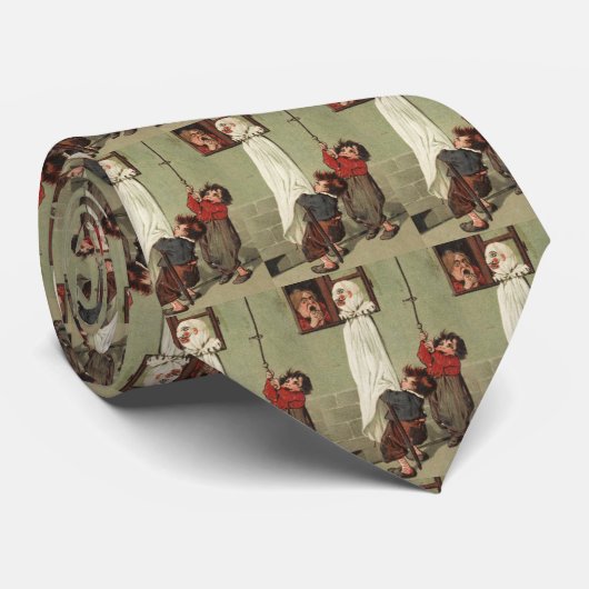 Cravate Vintage Halloween (Roulé)